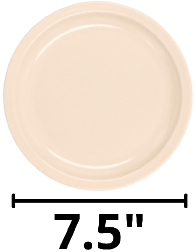 PLATO SOPERO DE 7.5'' (19CMS) MELAMINA BEIGE [TAVOLA]