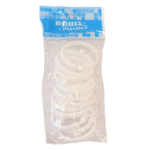 Set 12 Aros Cortina Con Bolsa [Boris]