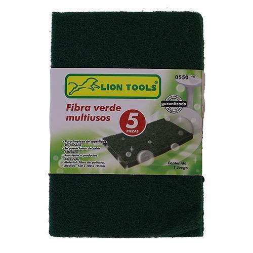 Fibra Verde Mu Iusos 5 Pzs 10 Mm [Lion Tools]