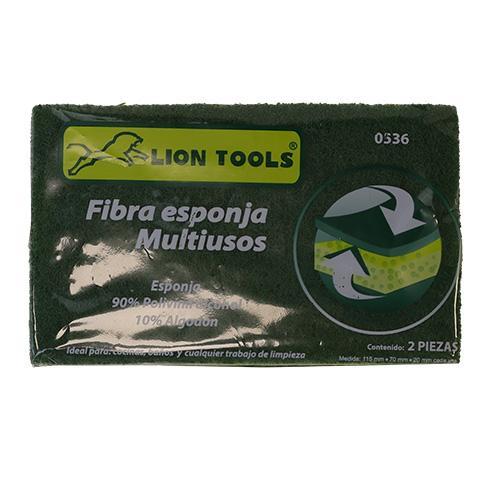 Fibra Esponja Mutiusos 2 Pzs [Lion Tools]