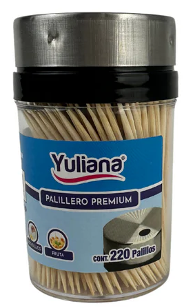 PALILLERO CON DISPENSADOR DE ACERO INOX YULIANA