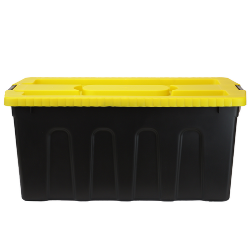 CAJA 125LT USO RUDO HY DUTY C/TAPA Y BROCH NEG/AZ [PLT]