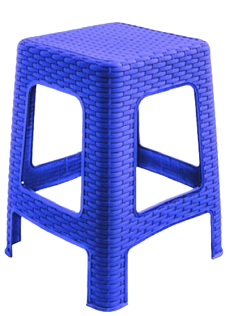BANCO RATTAN CUADRADO PREMIUM CHOC/NEGRO/COLORES [YULIANA]