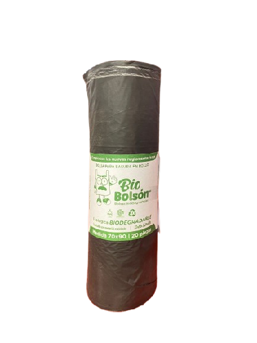 BOLSA PARA BASURA EN ROLLO 70X90 BIO BOLSON