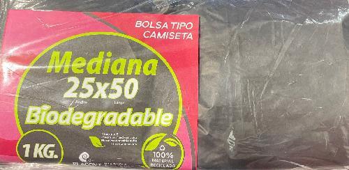 BOLSA CAMISETA AD MEDIANA NEGRA