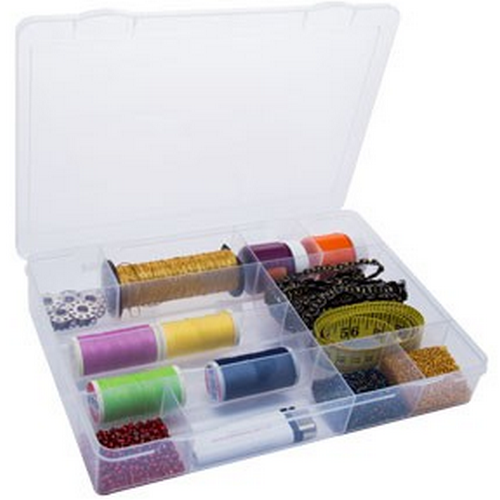 CAJA CON 11 DIVISIONES NATURAL [GONHERRPLAST]