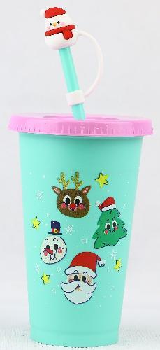 VASO 16OZ NAVIDEÑO MENTA [YGA]