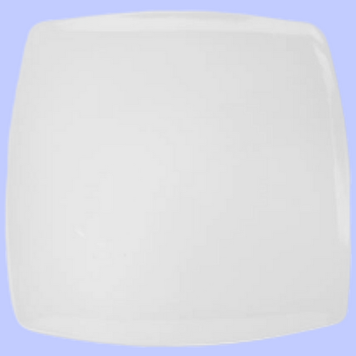 PLATO CUADRADO COUPE DE 10 " MELAMINA BLANCA [TAVOLA]