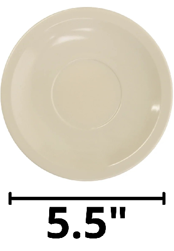 PLATO PARA TAZA  5.5"  MELAMINA BEIGE [TAVOLA]