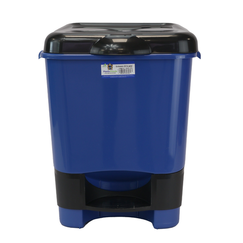 CONTENEDOR 20 LT PEDAL NEGRO/AZUL [PLT]
