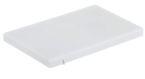 TABLA PARA PICAR DE PLASTICO BLANCA 45x30x1.27cm / 12"x18"x1/2" [TAVOLA]