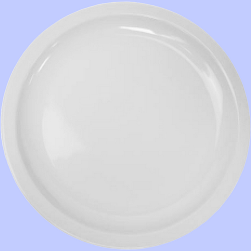PLATO TRINCHE DE 8" (20.3CMS) MELAMINA BLANCA DOMESTICA [TAVOLA]