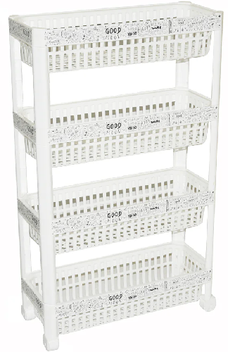 RACK 4 NIVELES RECTANGULAR CON LLANTAS YULIANA