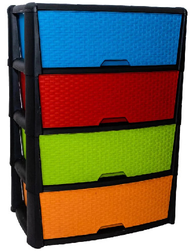 CAJONERA RATAN COLORS 4 NIVELES [FLIPP]