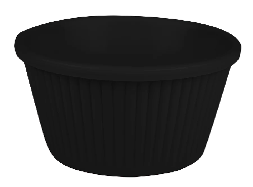 RAMEKIN 4OZ MELAMINA NEGRO [YULIANA]