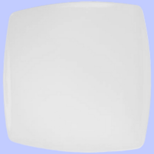 PLATO CUADRADO COUPE DE 20 cm MELAMINA BLANCA [TAVOLA]