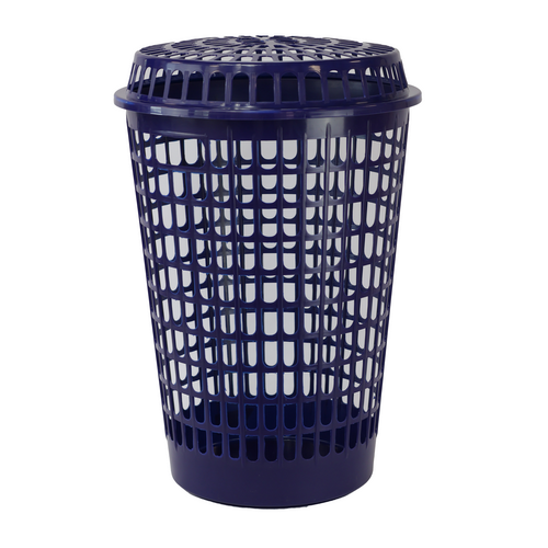 CESTO CALADO IRIS C/TAPA 55LT MARINO [PLT]