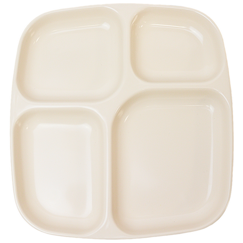 PLATO CUADRADO 4 DIVISIONES  MELAMINA BEIGE [TAVOLA]