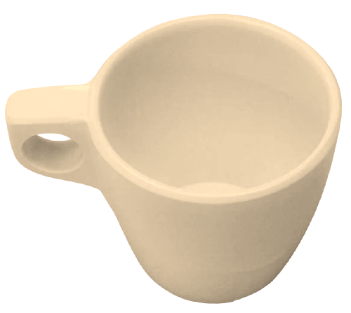 TAZA 227 ML  MELAMINA  BEIGE [TAVOLA]